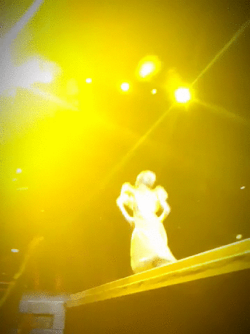 Born This Way GIF taken by me at the Staples Center for the Born This Way Ball