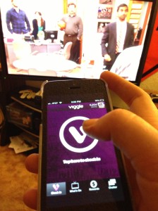 Me capturing an episode of Parks and Recreation on Viggle. 